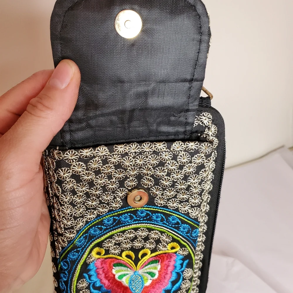 Cellphone & wallet Ebroidered case